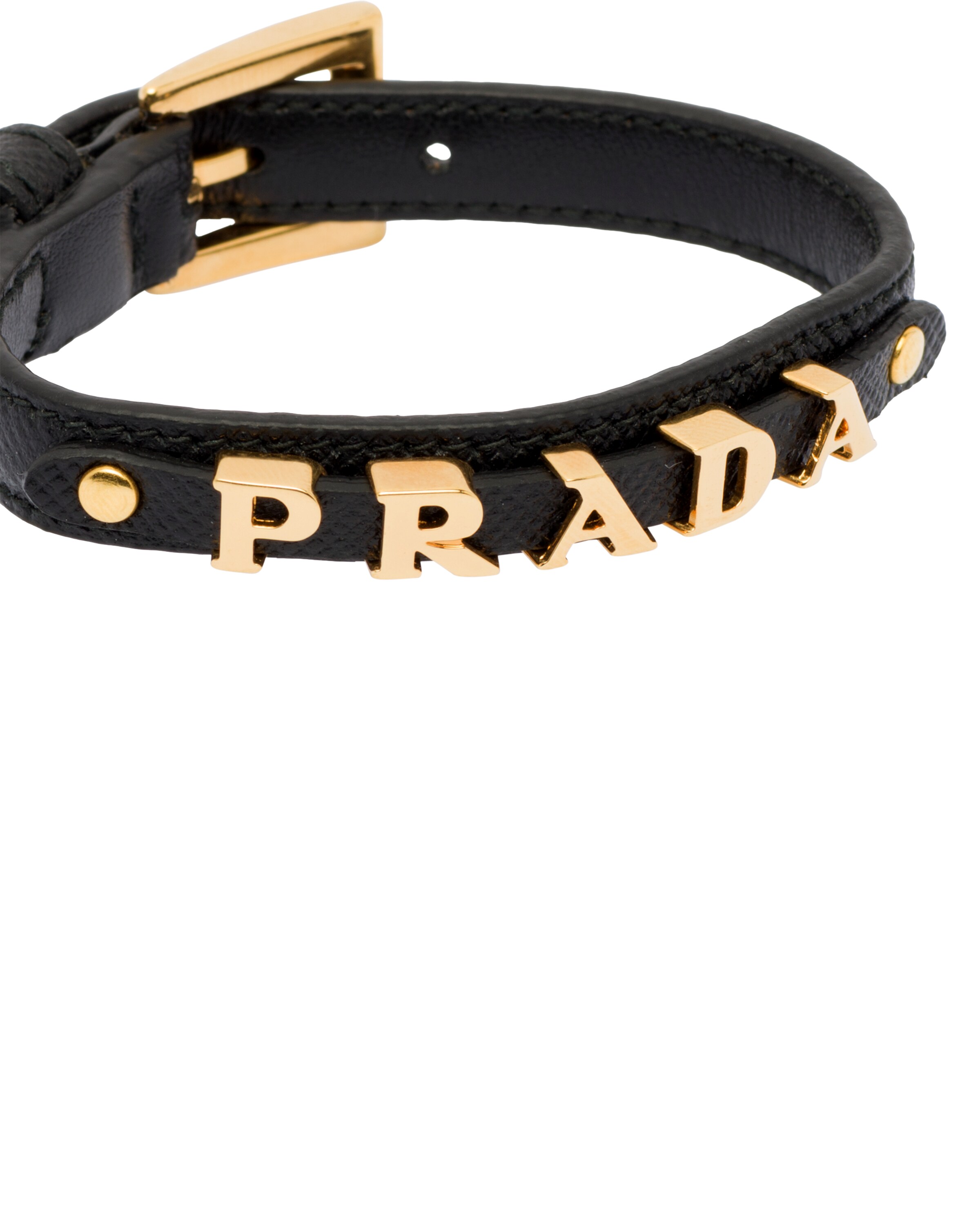 Prada men's leather bracelet Clearance