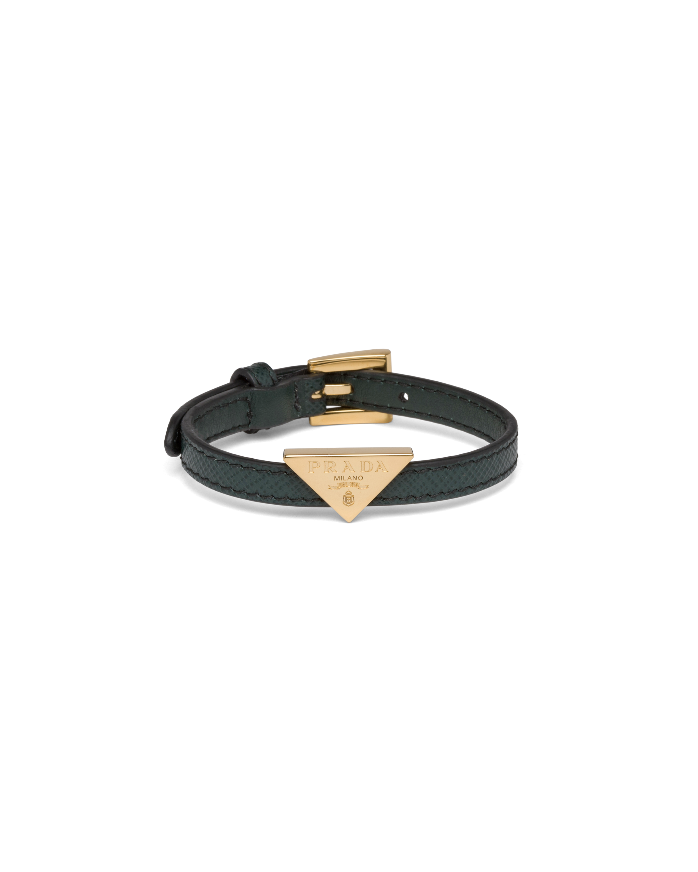 saffiano leather bracelet prada