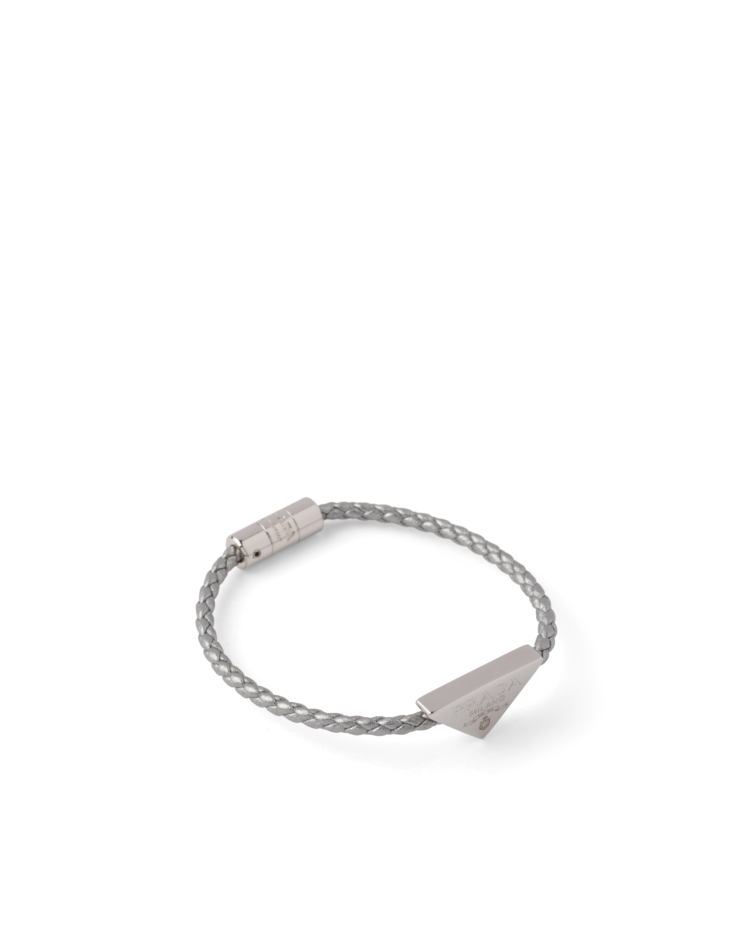Prada braided clearance leather bracelet