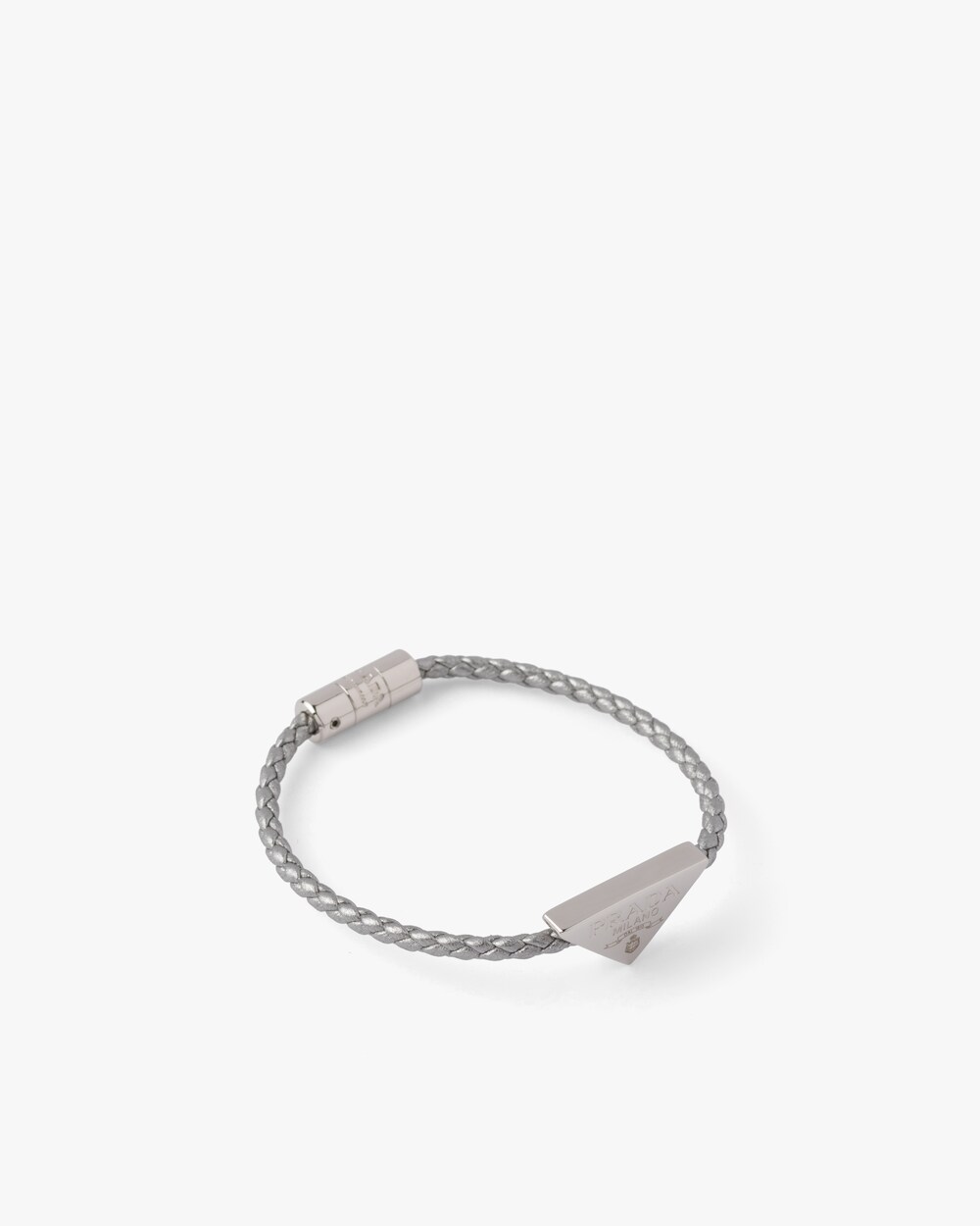 prada braided leather bracelet