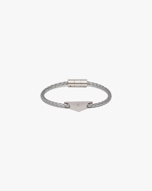 prada braided leather bracelet