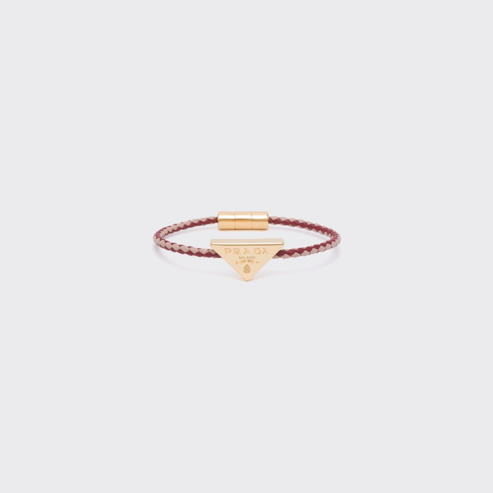 Prada Braided nappa leather bracelet 1