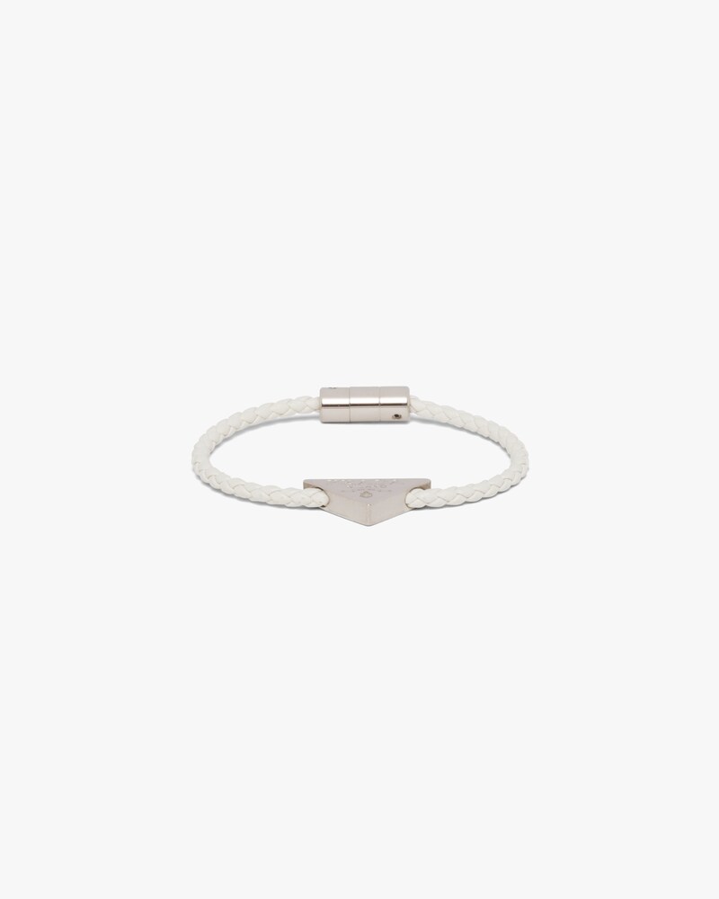 prada braided leather bracelet