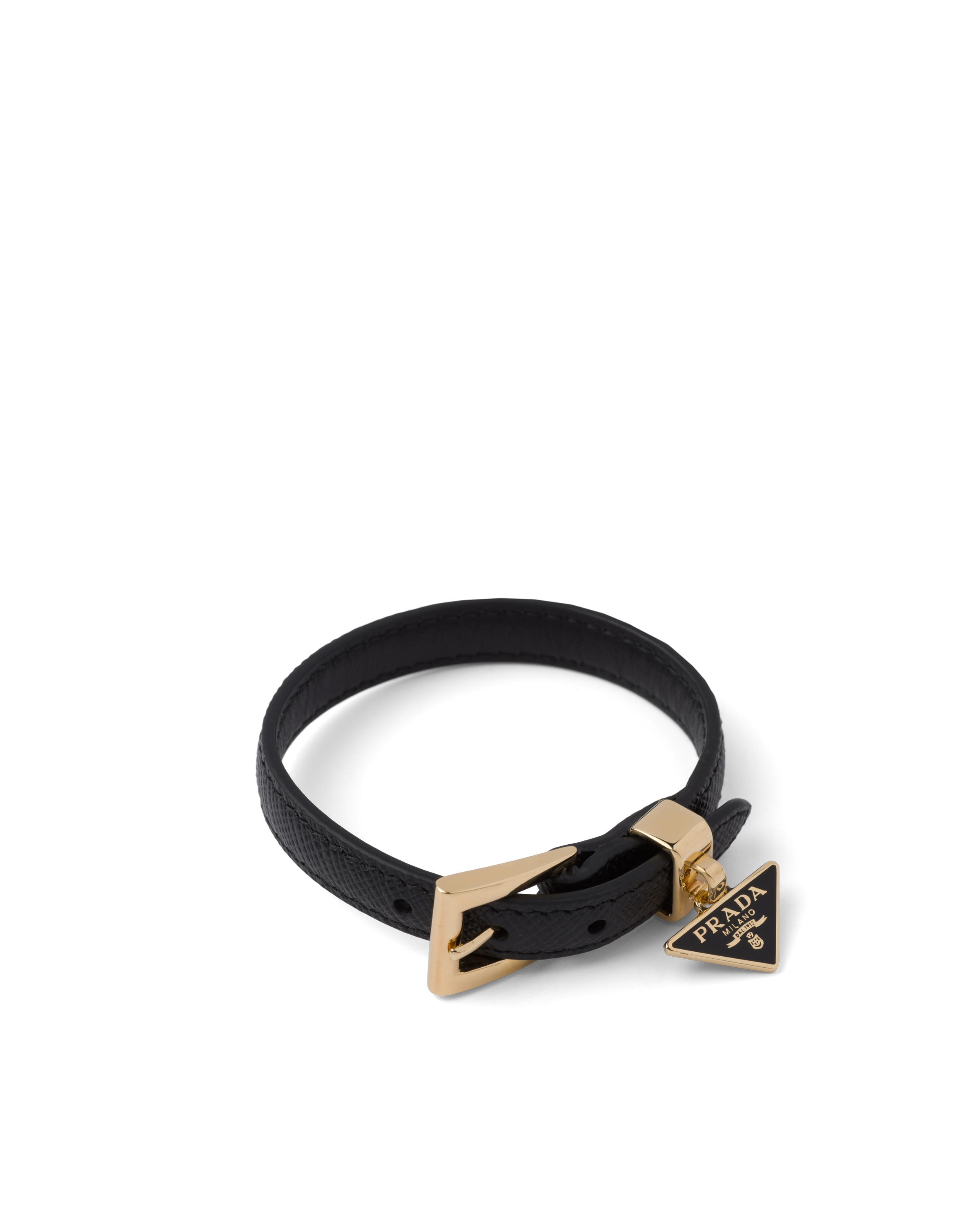 Saffiano leather cheap bracelet prada