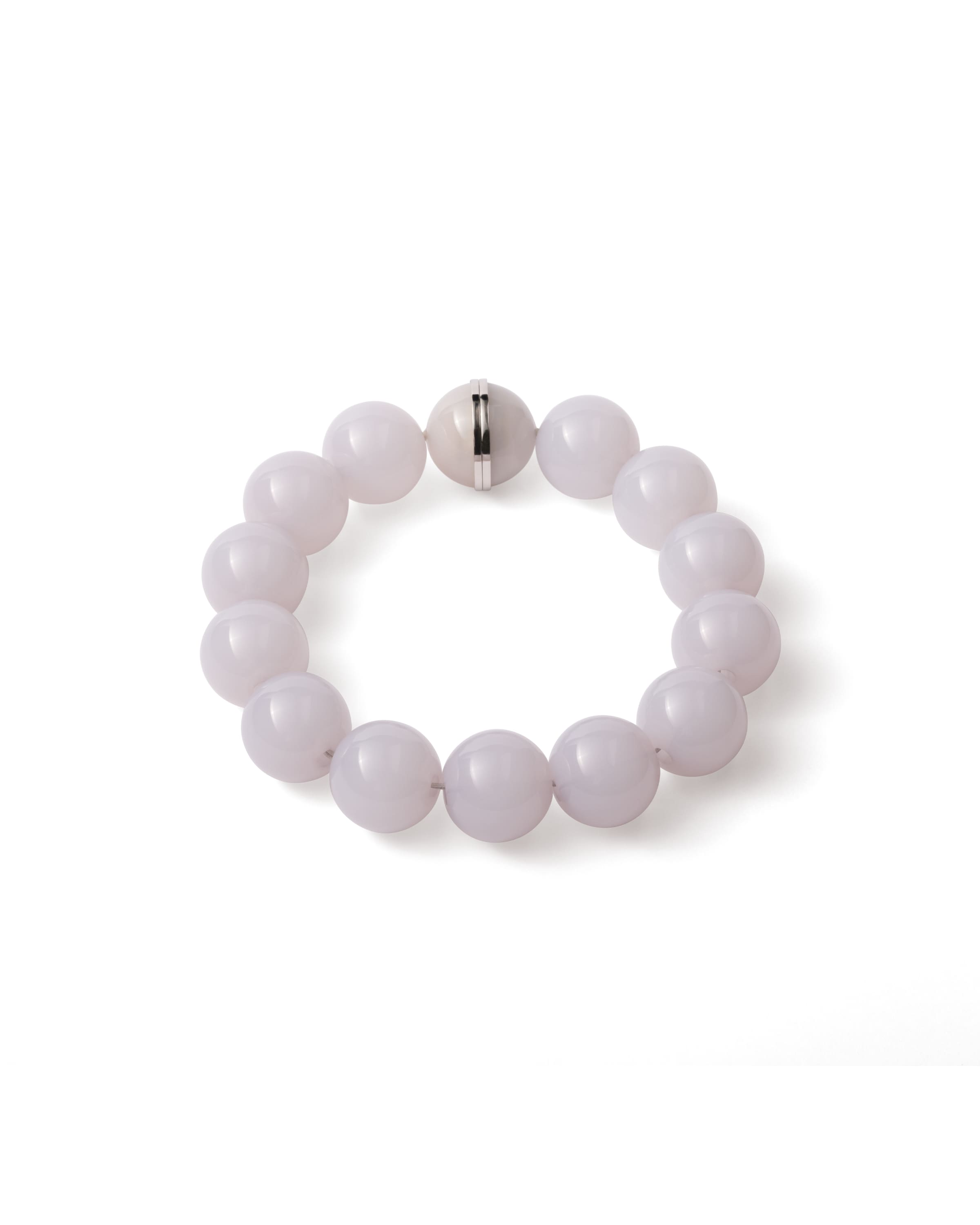 Prada Chocker In Plex E Metallo, Donna, Nube/acciaio, Taglia L