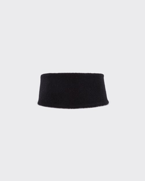 Black/gray Cashmere headband | Prada