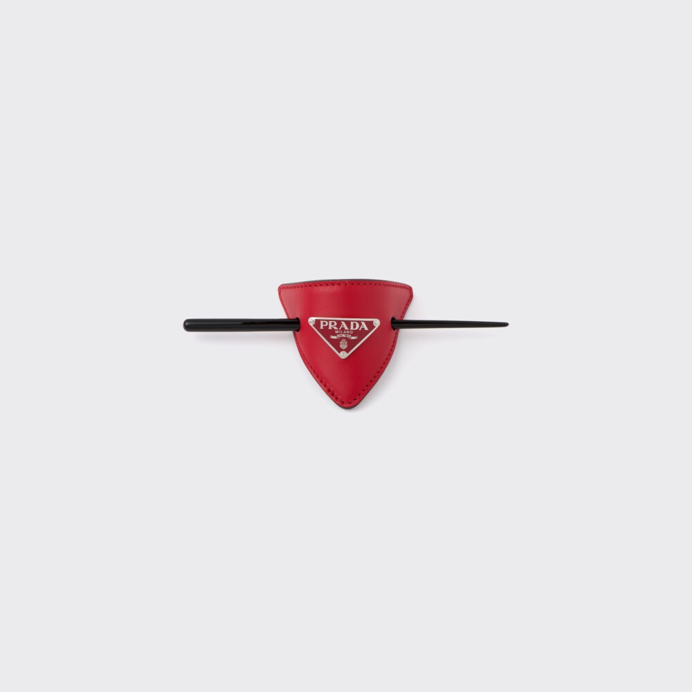 Prada Leather hair clip 1