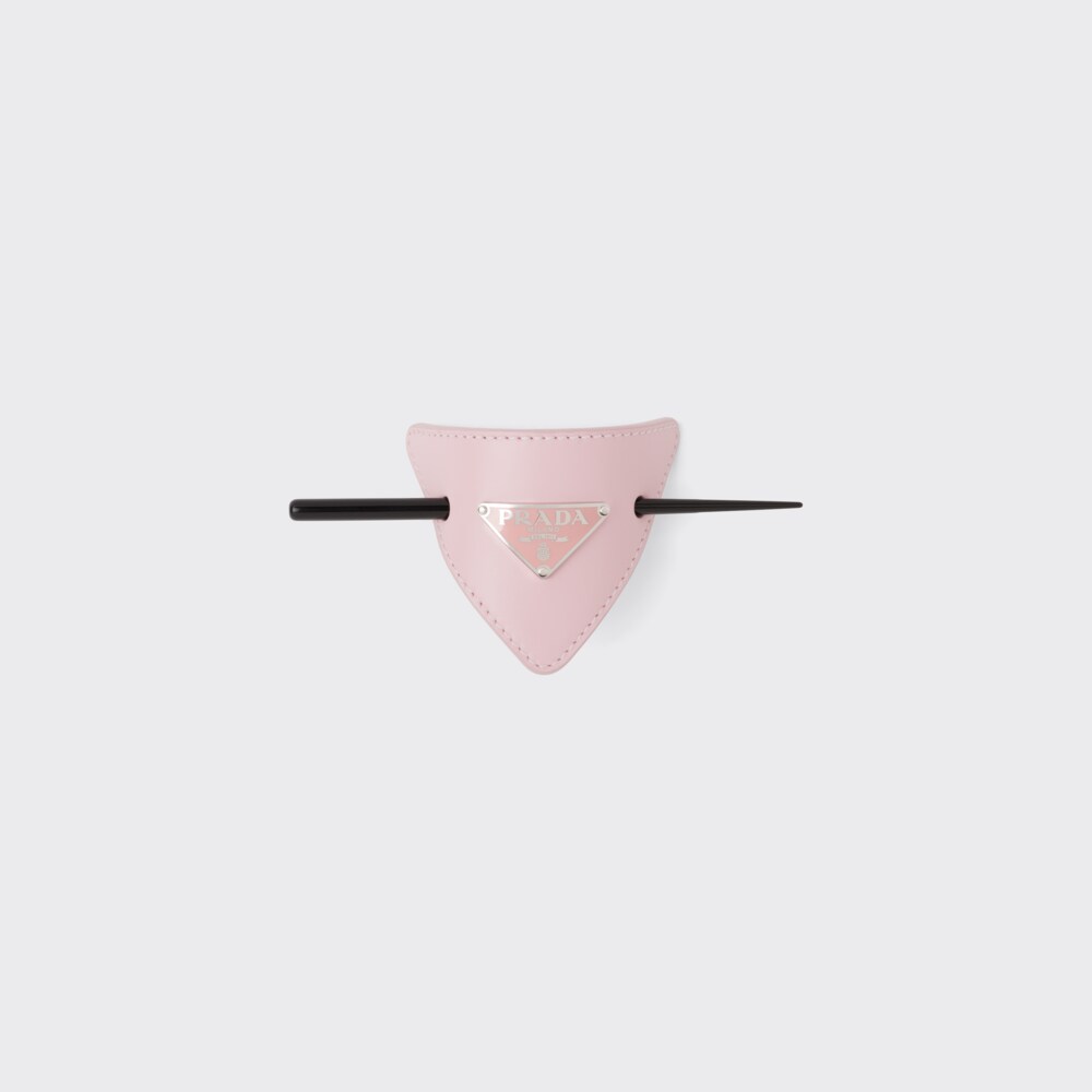 Prada Leather hair clip 1