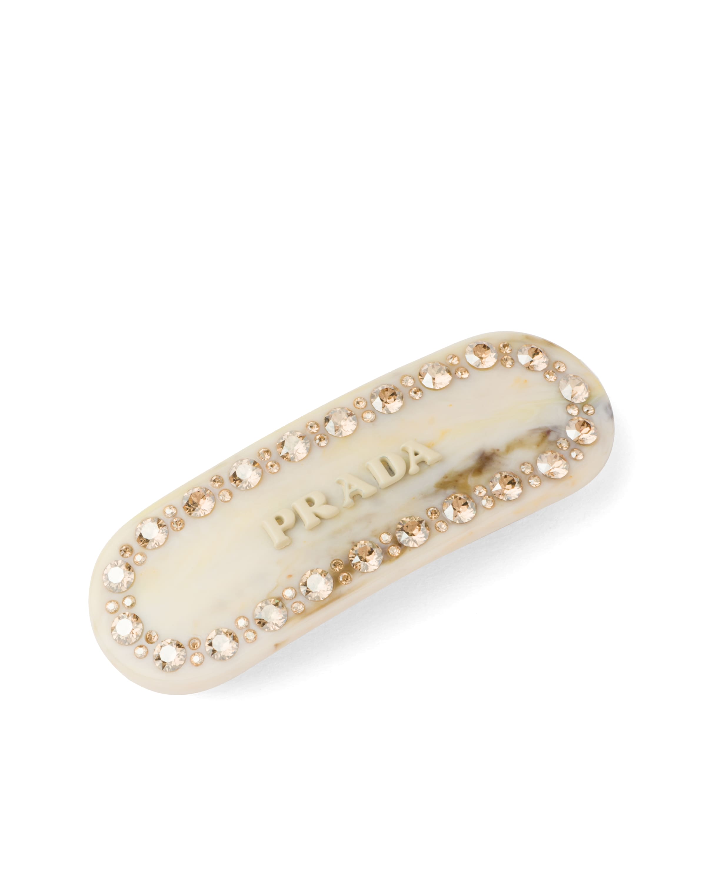 Ivory Plex Hair Clip Prada