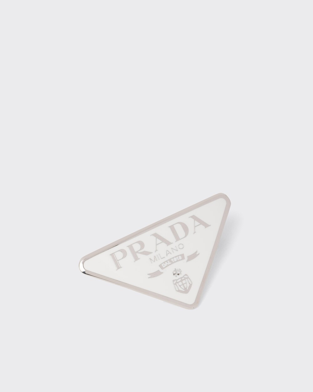 prada logo hair clip