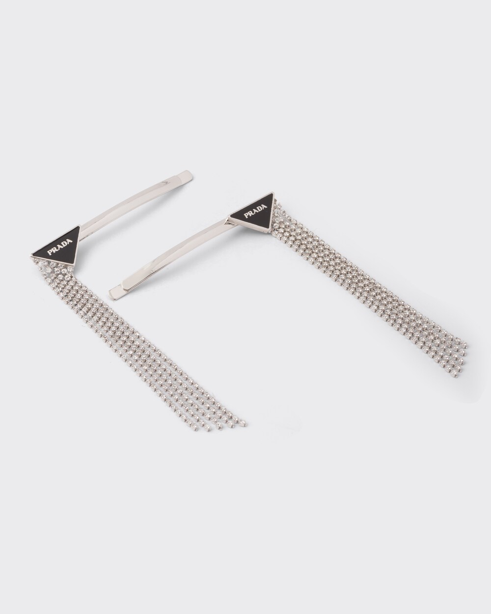 prada logo hair clip