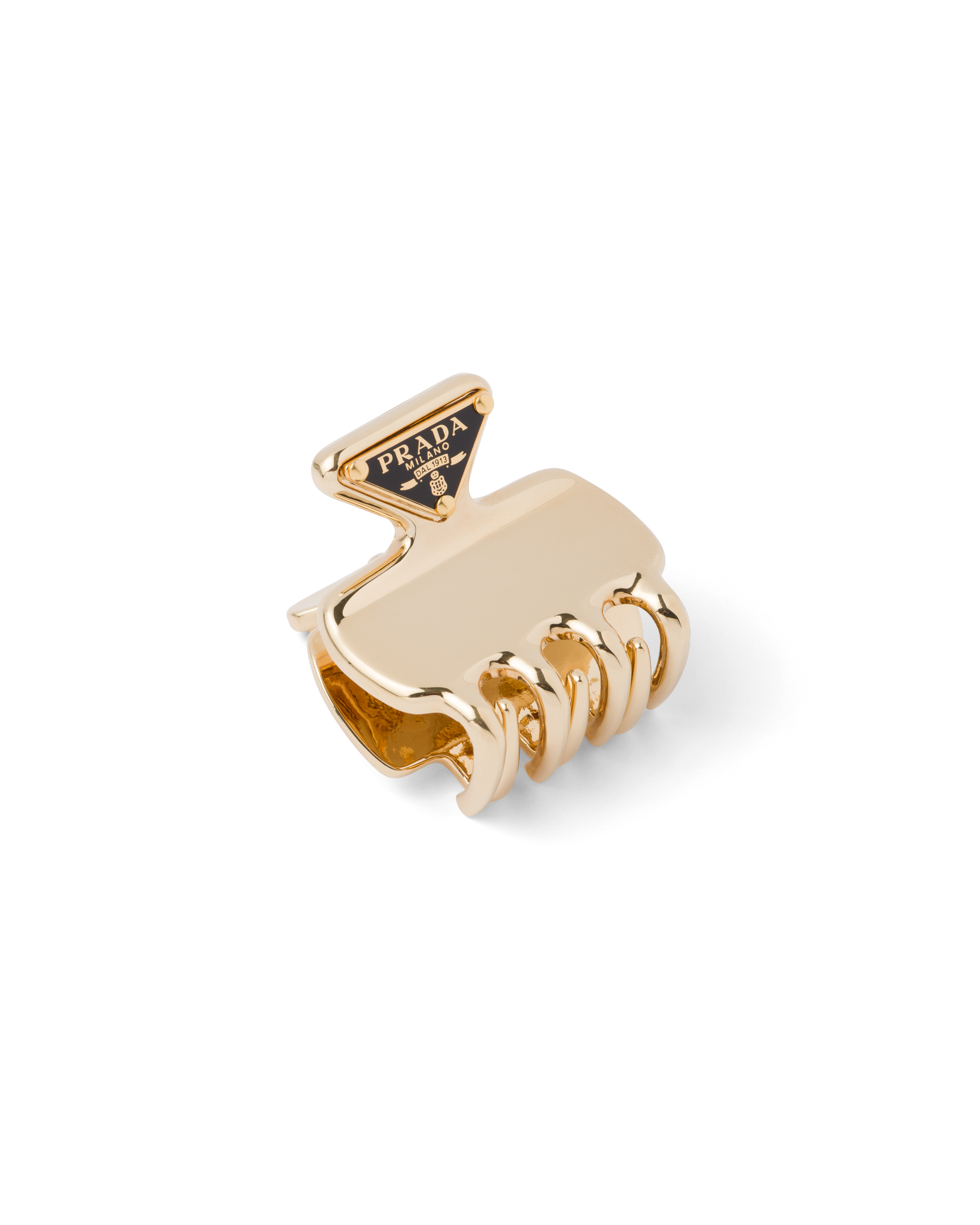 Prada logo-print hair clip - Blue