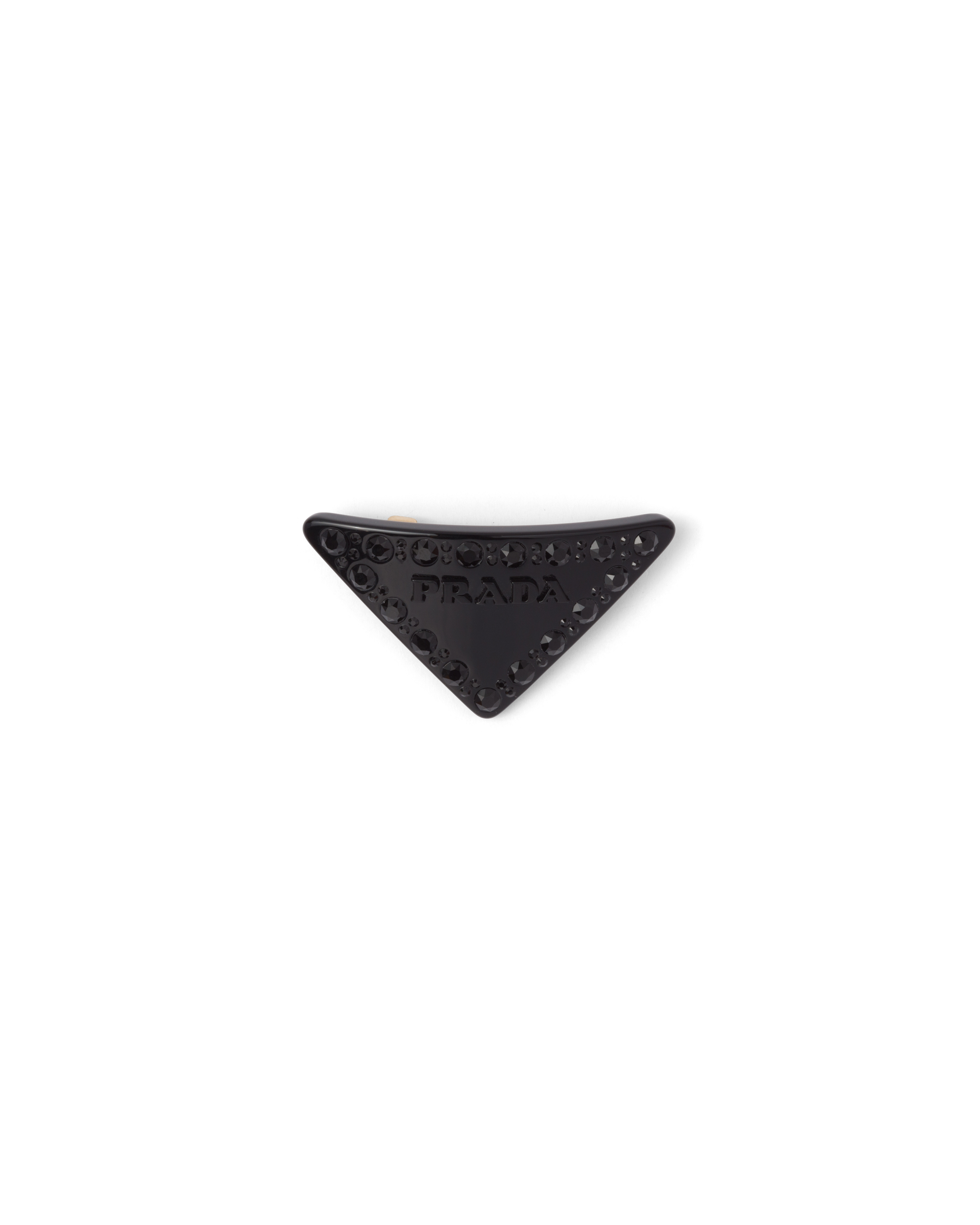 Prada Plexiglass Hair Clip In Black