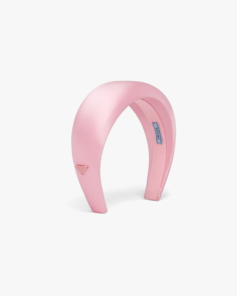satin headband prada