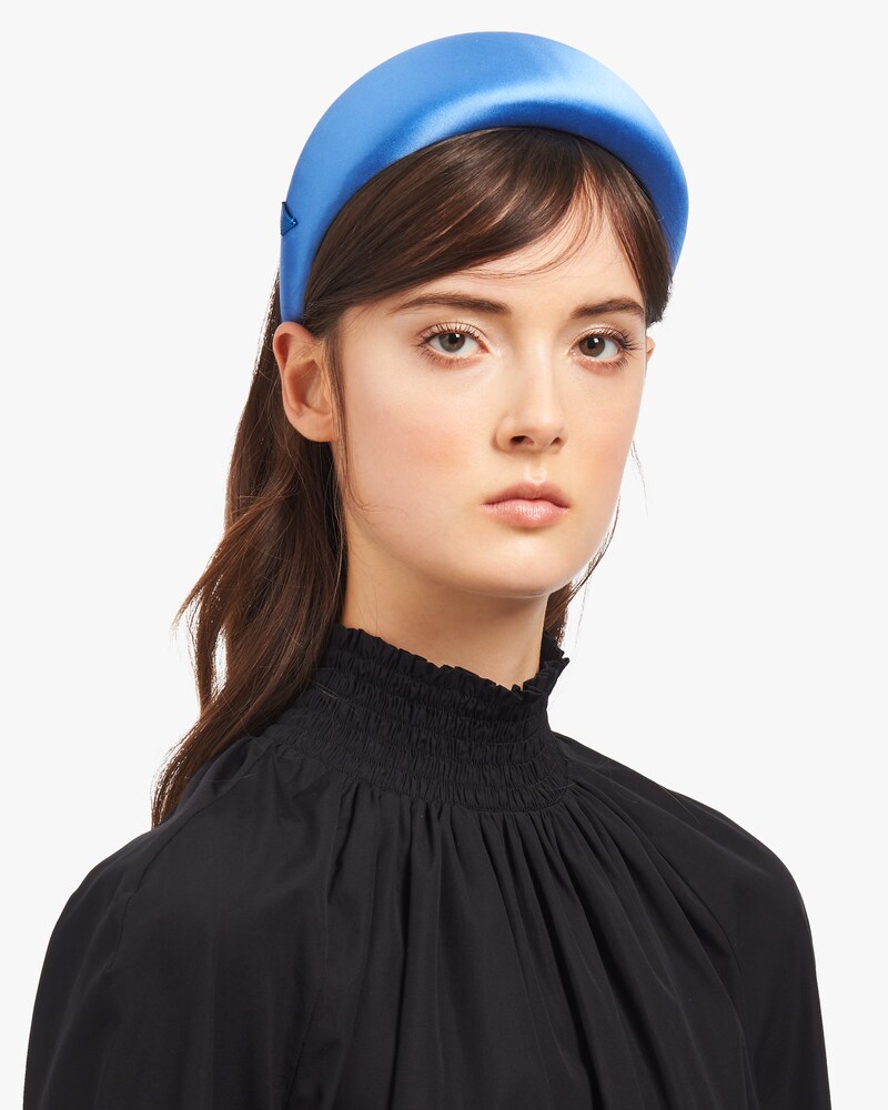satin headband prada