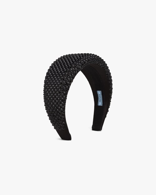 prada satin headband