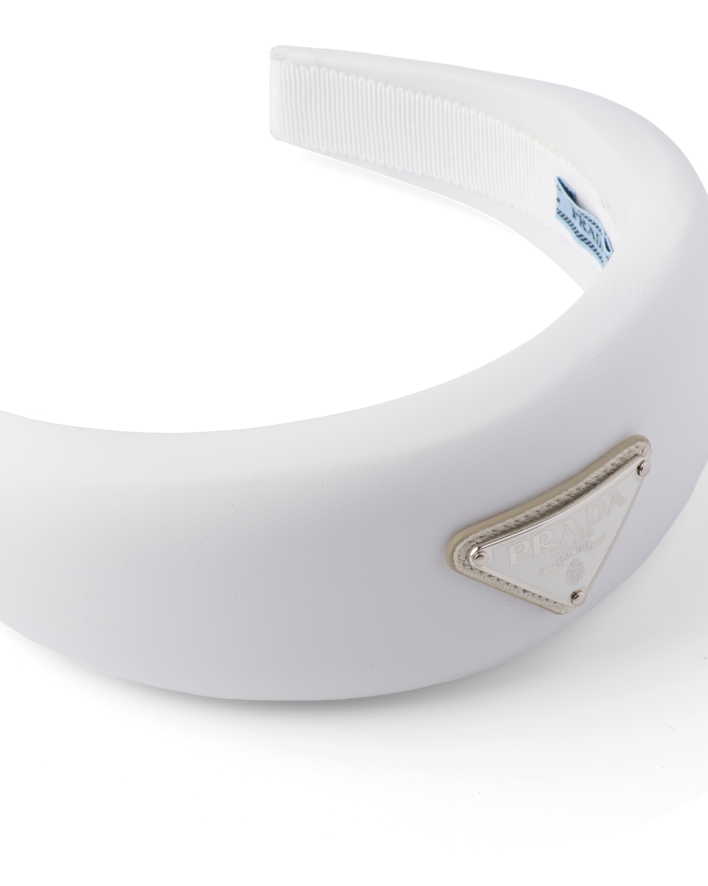 Download White Re Nylon Headband Prada