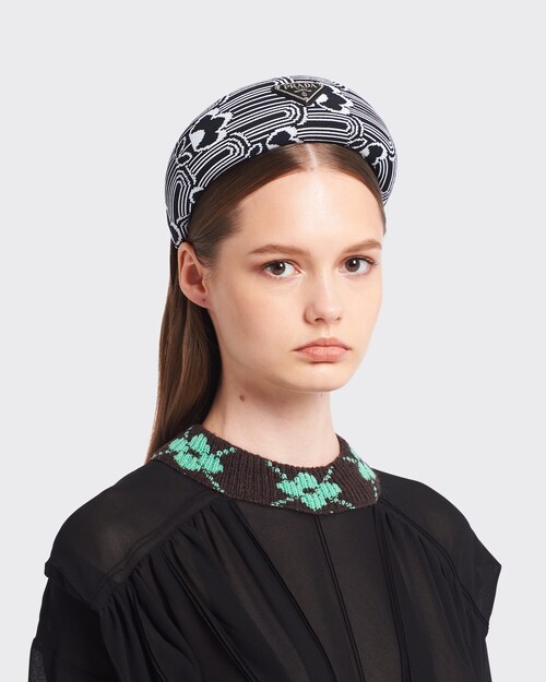 Prada Bandeau en tricot jacquard 2