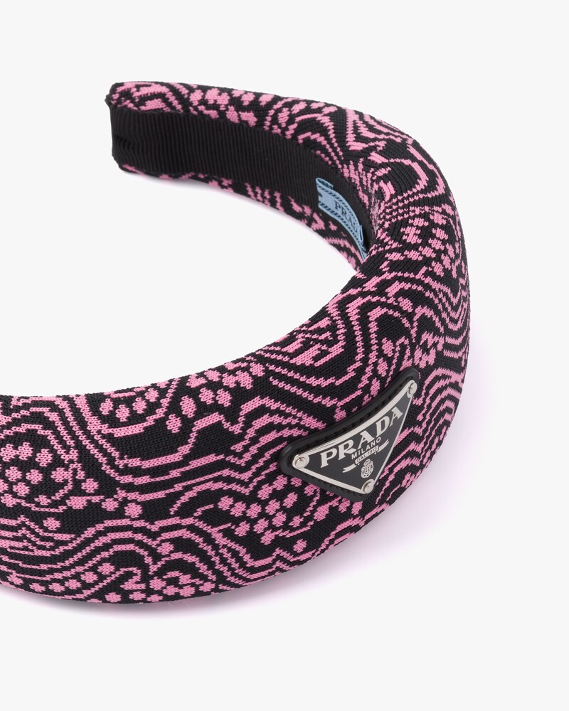 prada pink headband
