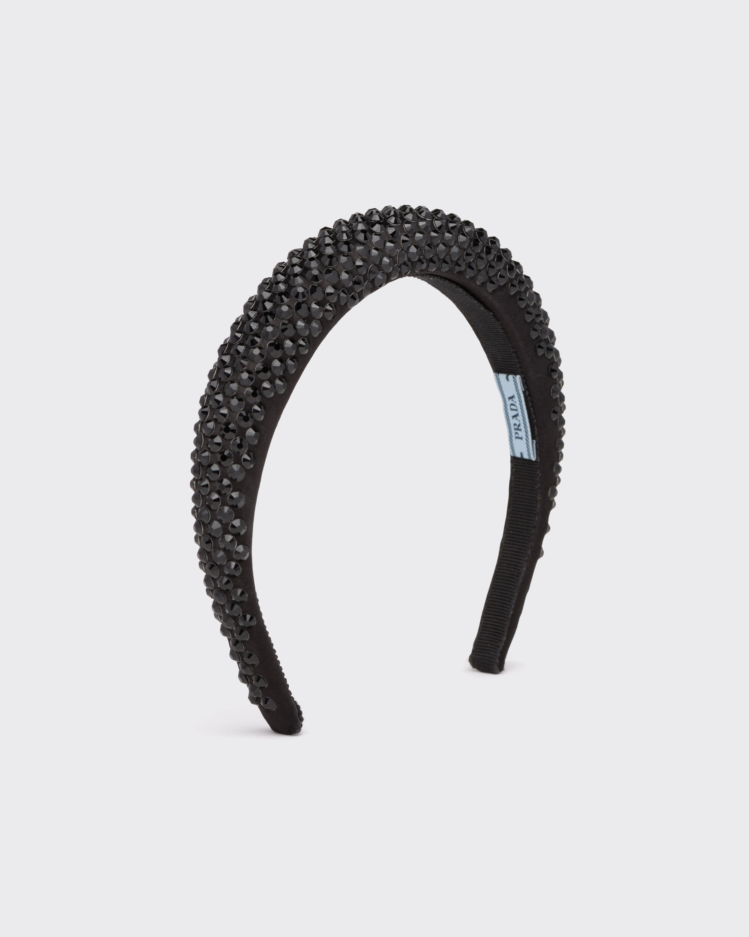 Prada Satin Hairband In Black