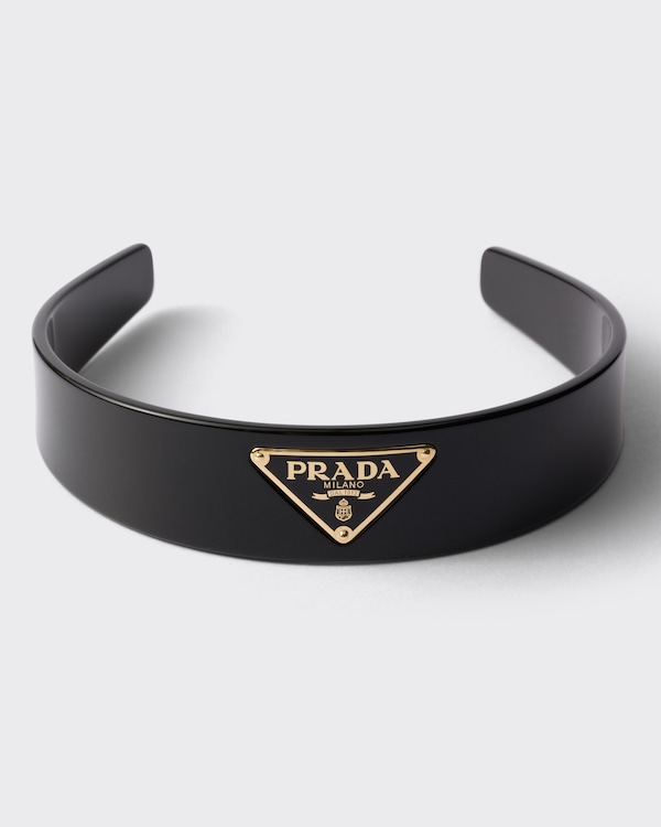 Headband with triangle logo - Black Headband with triangle logo - Black