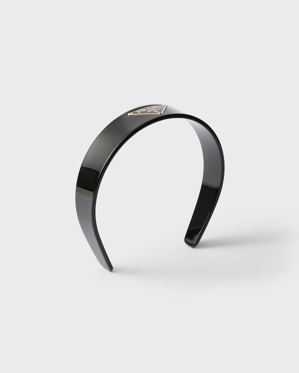 Headband with triangle logo - Black Headband with triangle logo - Black