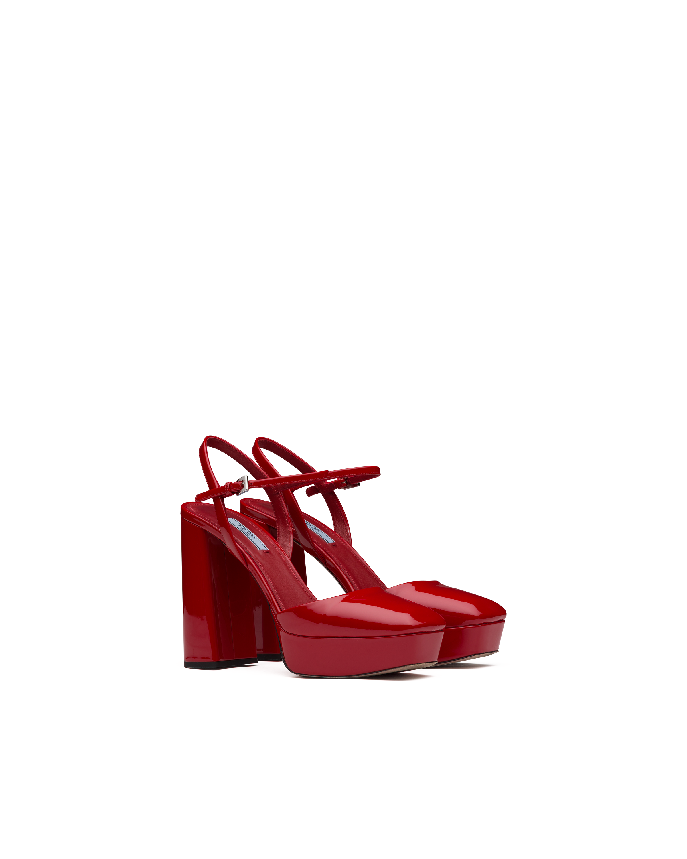 patent leather platform heels