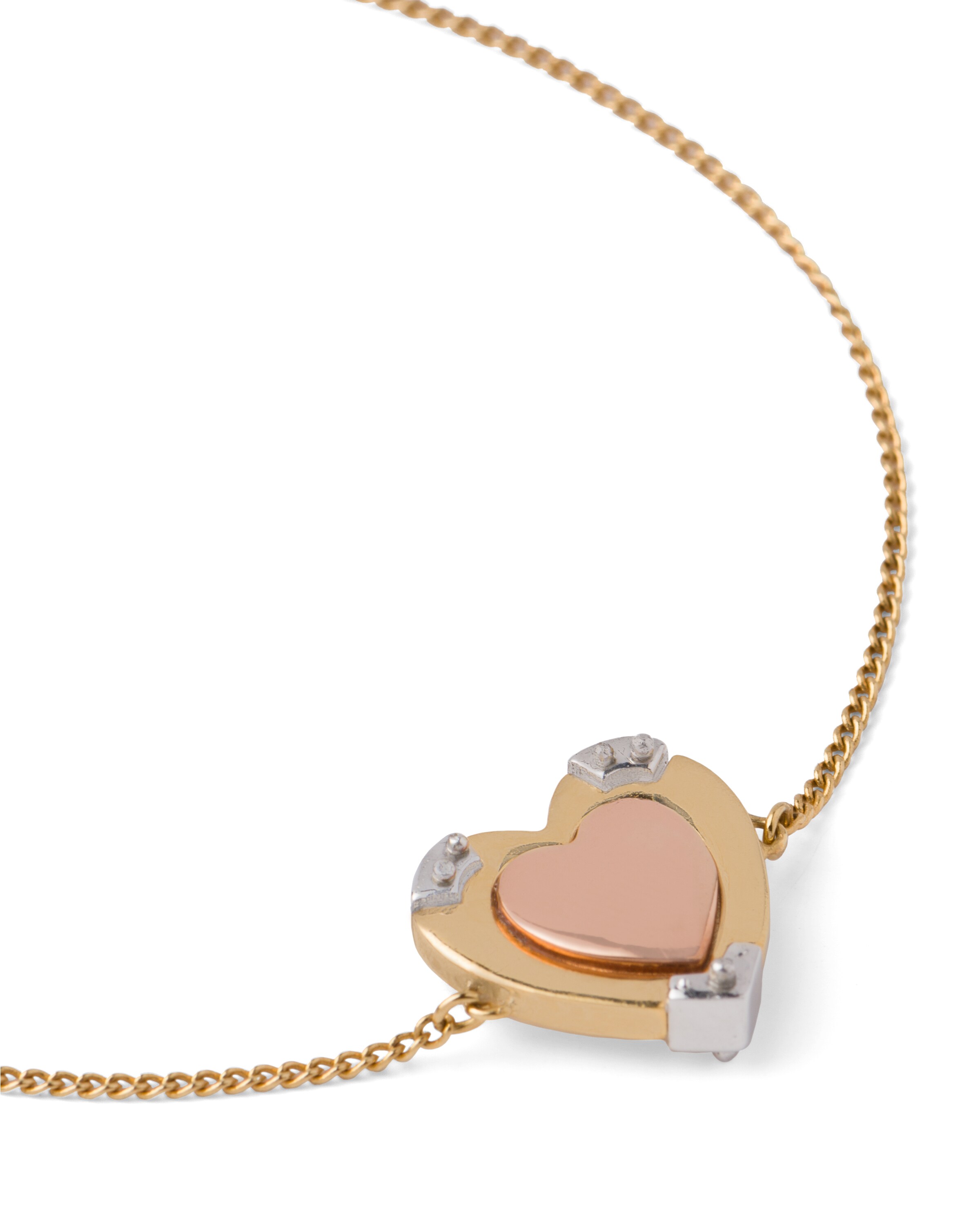 Gold Prada Fine Jewellery Heart bracelet Prada