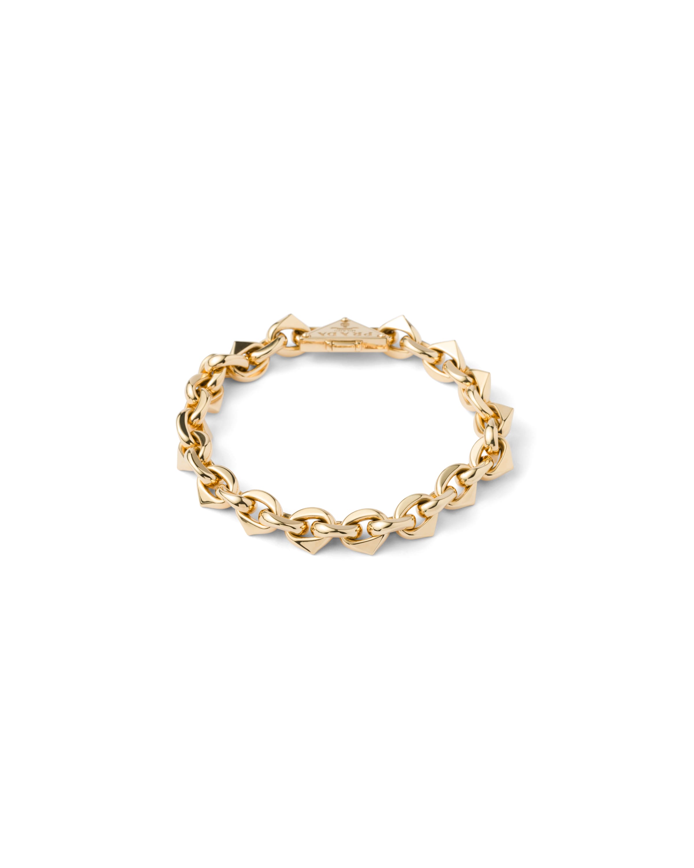 Prada Bracciale Eternal Gold In Oro Giallo, Donna, Oro, Taglia L