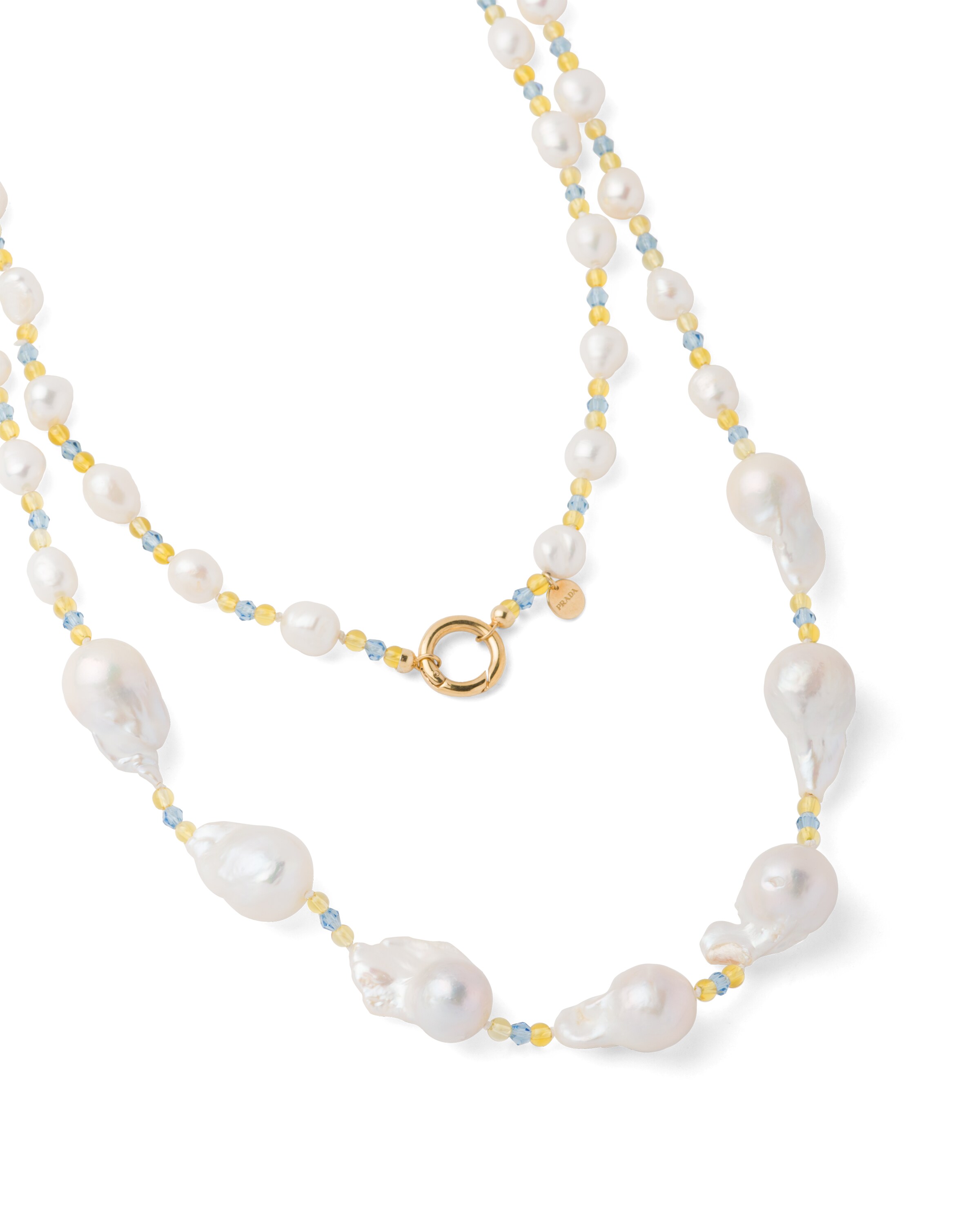 Prada Fine Jewellery gold and pearl necklace Prada