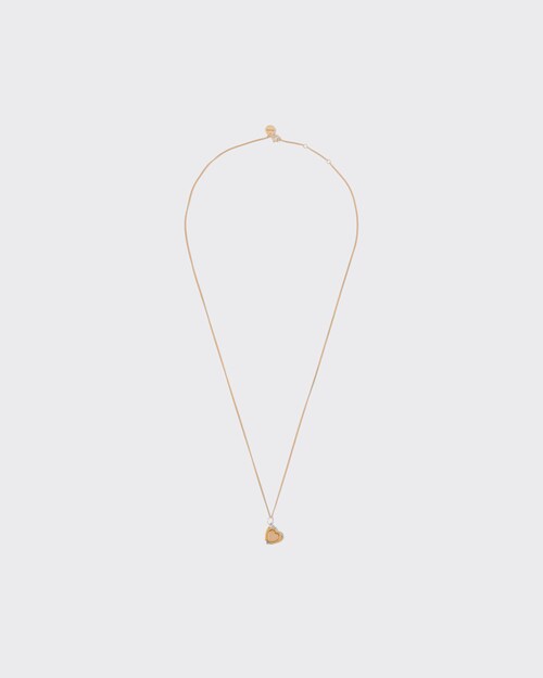 Gold Prada Fine Jewellery Heart necklace Prada