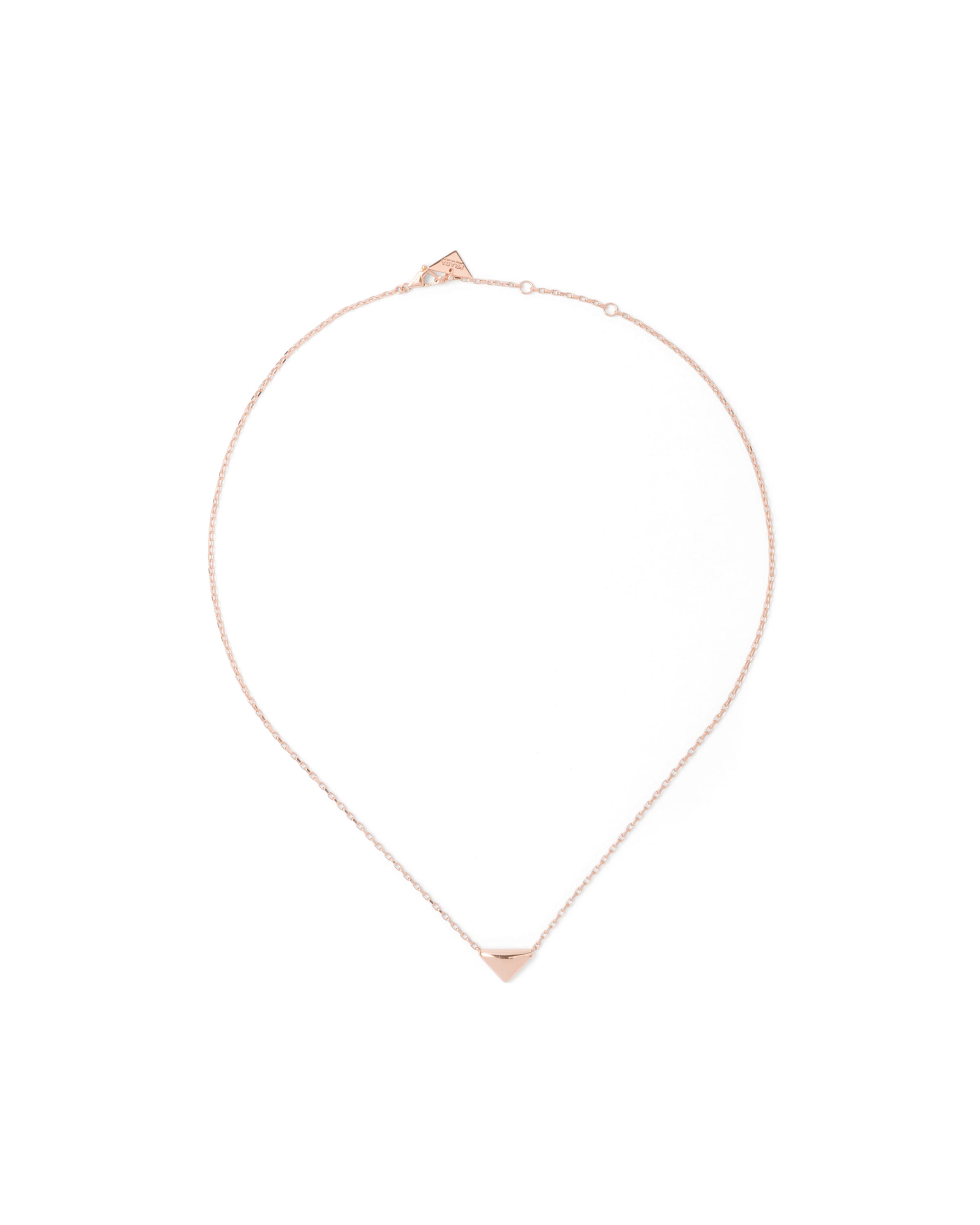Prada Collana Eternal Gold In Oro Rosa Con Triangolo Pendente Nano, Donna, Oro Rosa