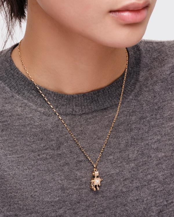 Eternal Gold Pop Charms necklace with pendant - Gold/White Eternal Gold Pop Charms necklace with pendant - Gold/White