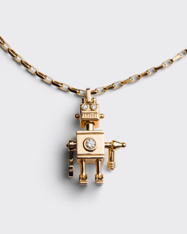 Eternal Gold Pop Charms necklace with pendant - Gold/White Eternal Gold Pop Charms necklace with pendant - Gold/White