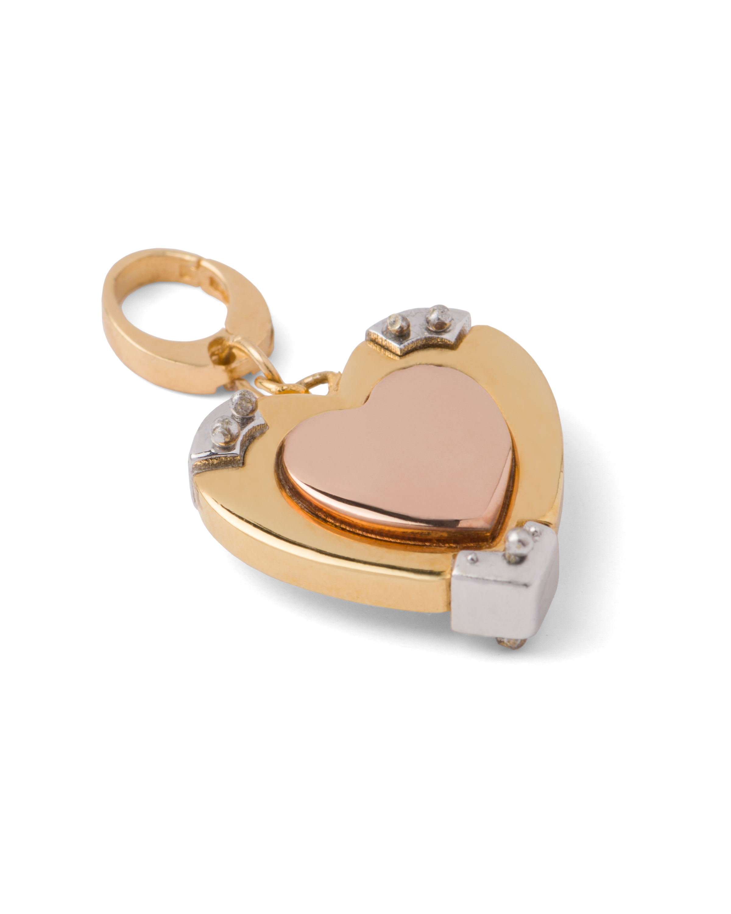 Gold Prada Fine Jewellery Heart pendant 