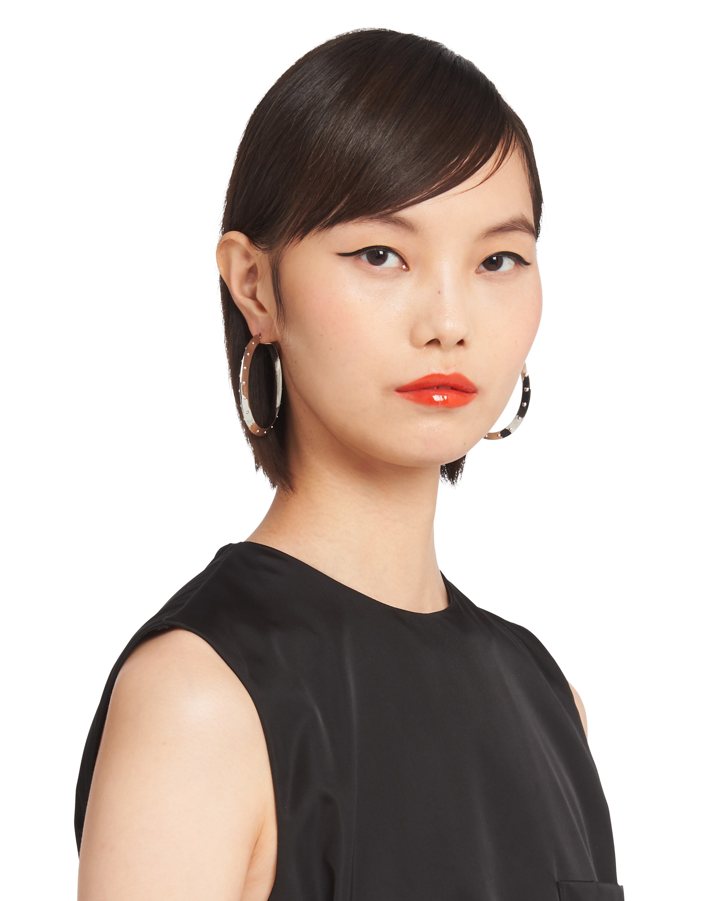 prada hoop earrings