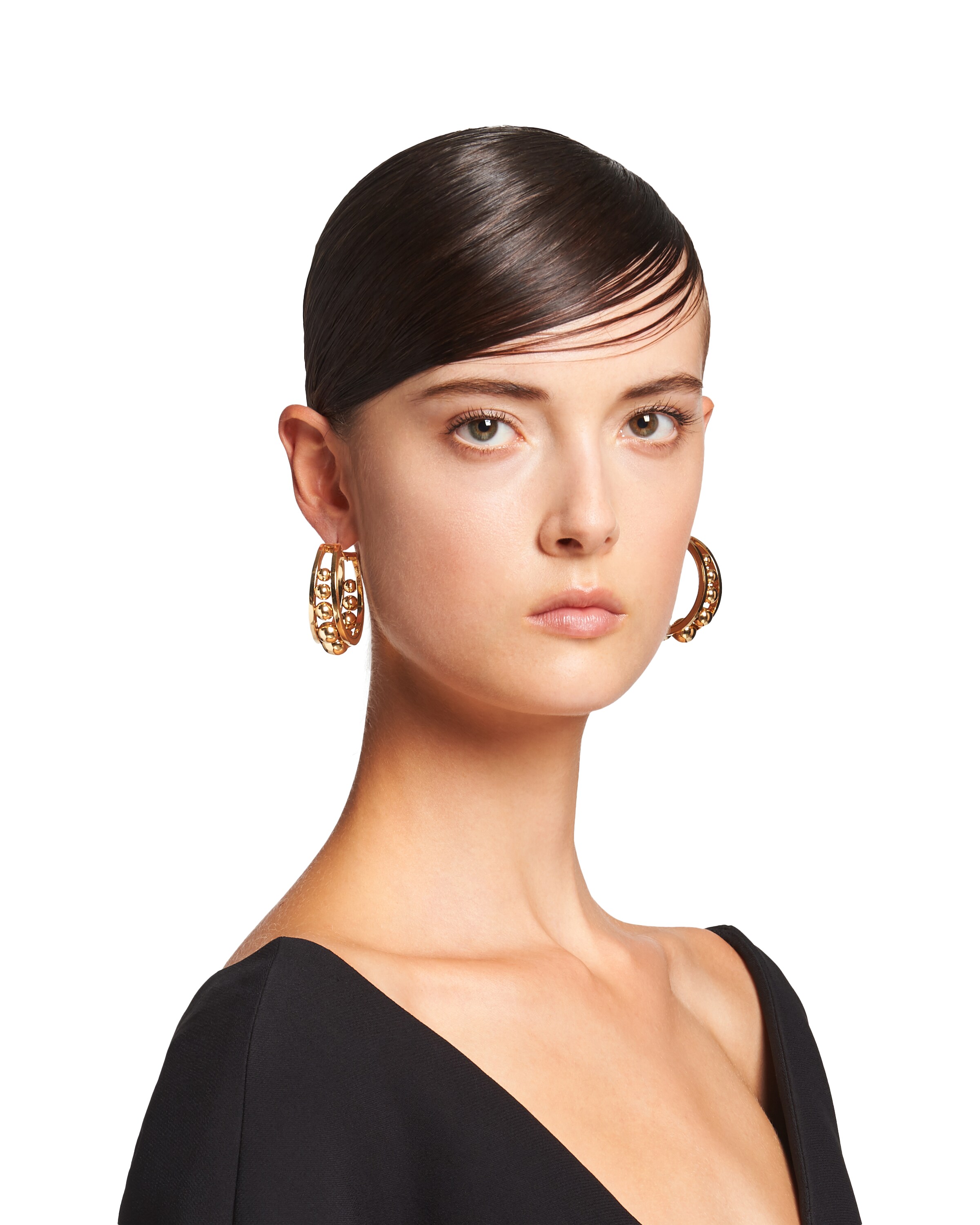 prada hoop earrings