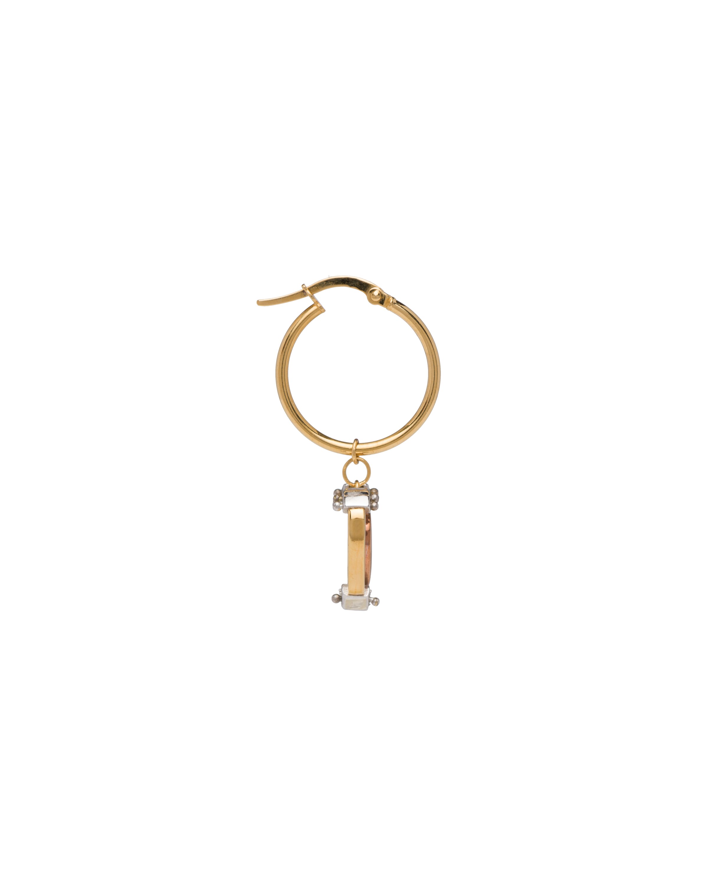 Gold Prada Fine Jewellery Heart earrings Prada