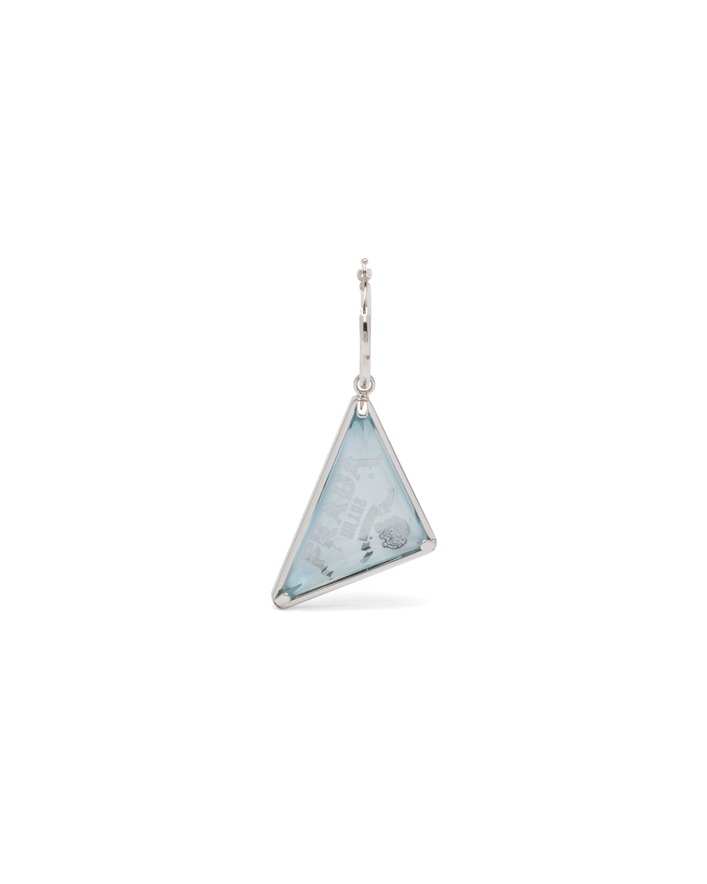 PRADA STONE JEWELS PENDANT EARRING - LEFT EAR