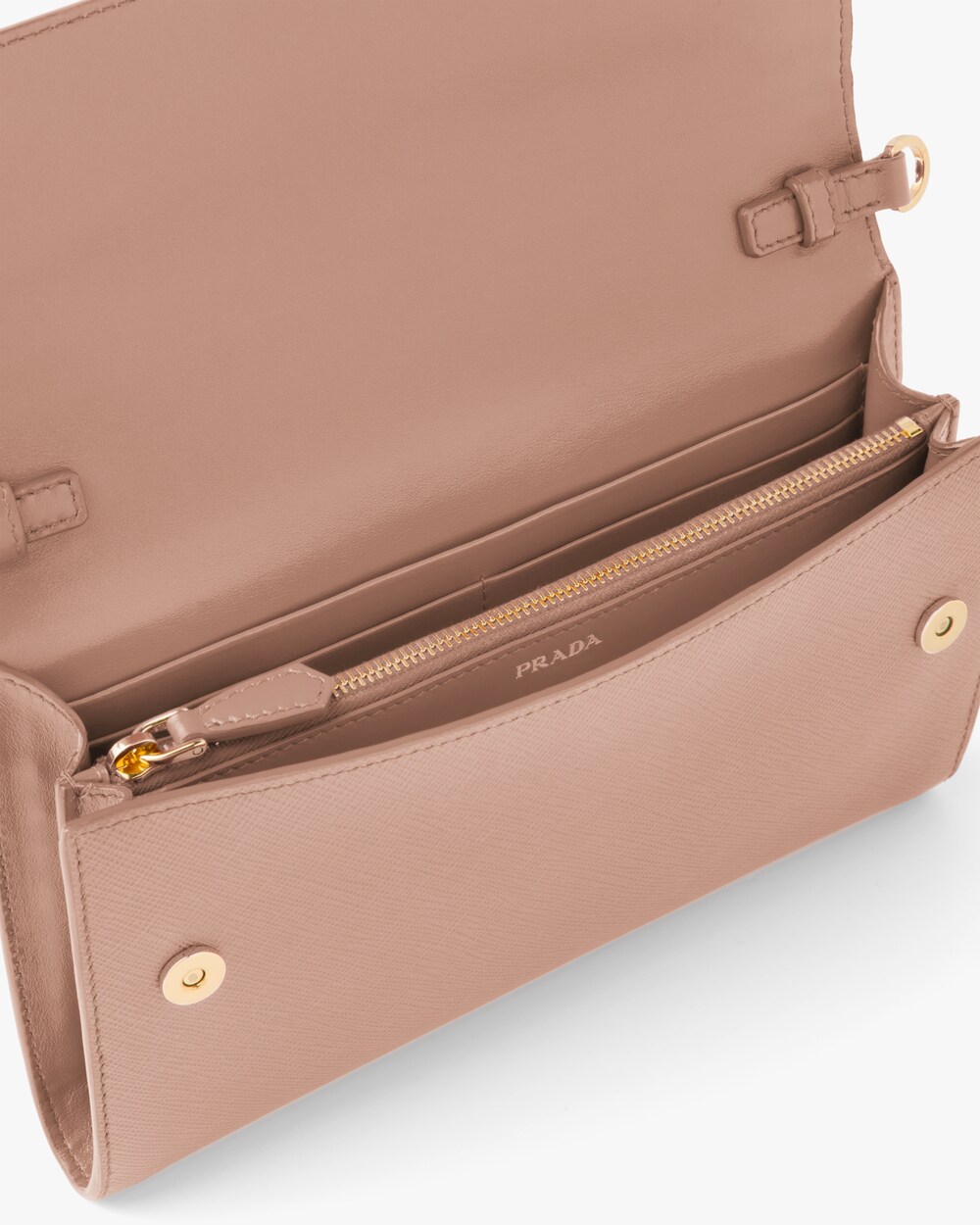 leather wallet with shoulder strap