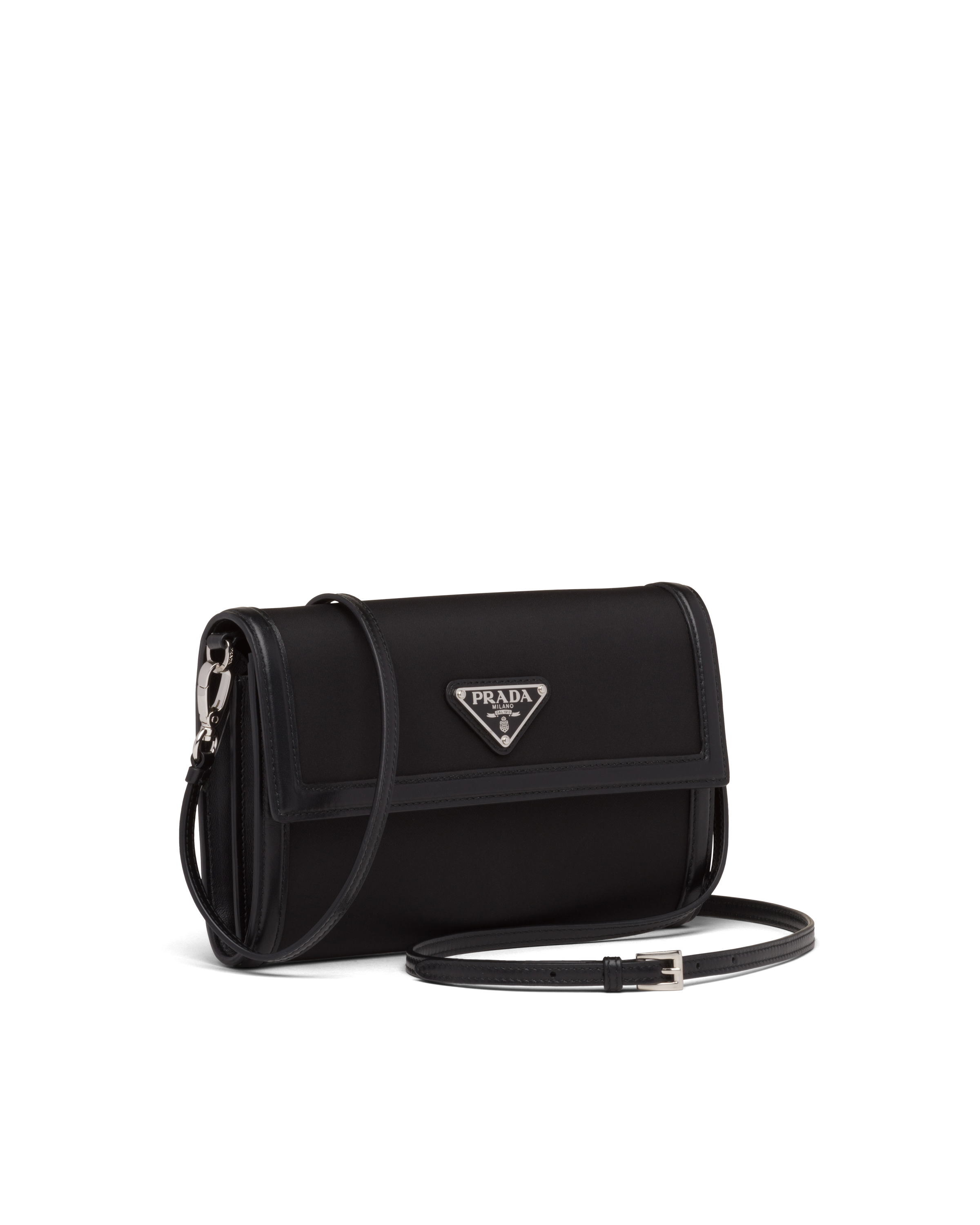 Prada wallet with shoulder strap online