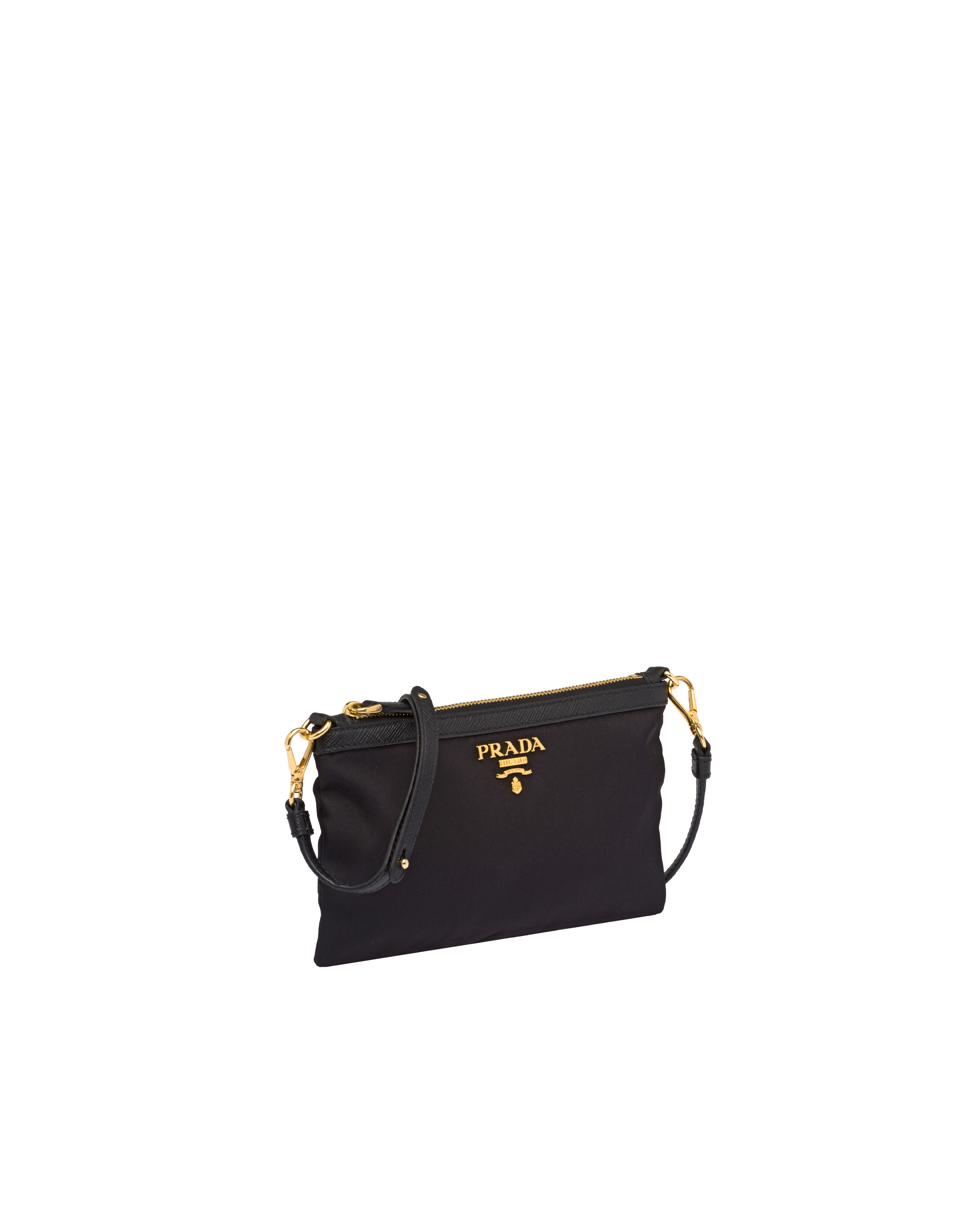 prada black clutch bag