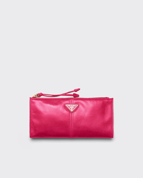 Leather pouch - Peony Pink Leather pouch - Peony Pink
