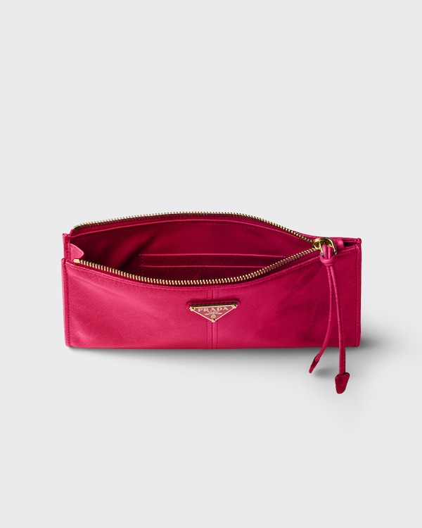 Leather pouch - Peony Pink Leather pouch - Peony Pink