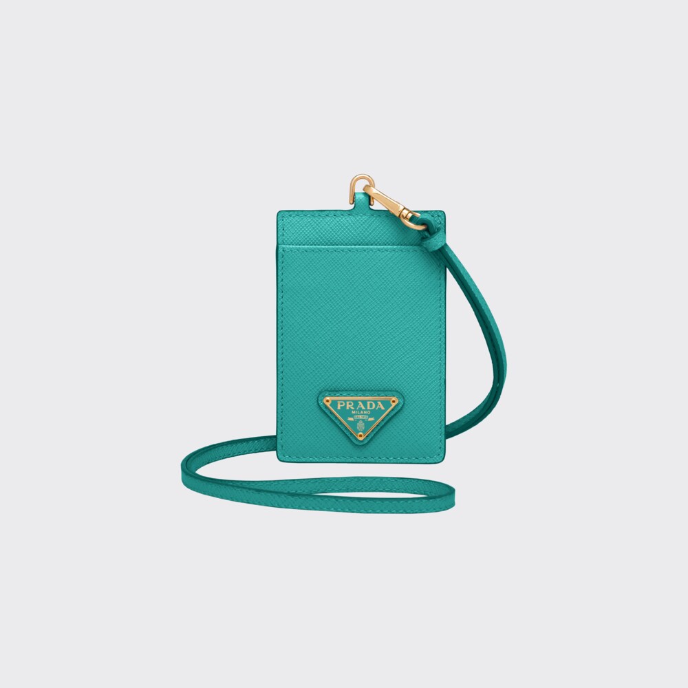 Prada Saffiano Leather Badge Holder 1