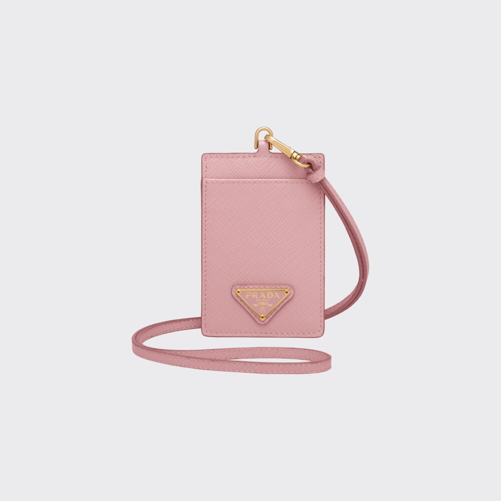 Prada Saffiano Leather Badge Holder 1