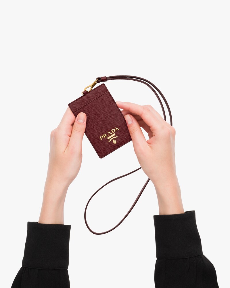 neck card holder prada