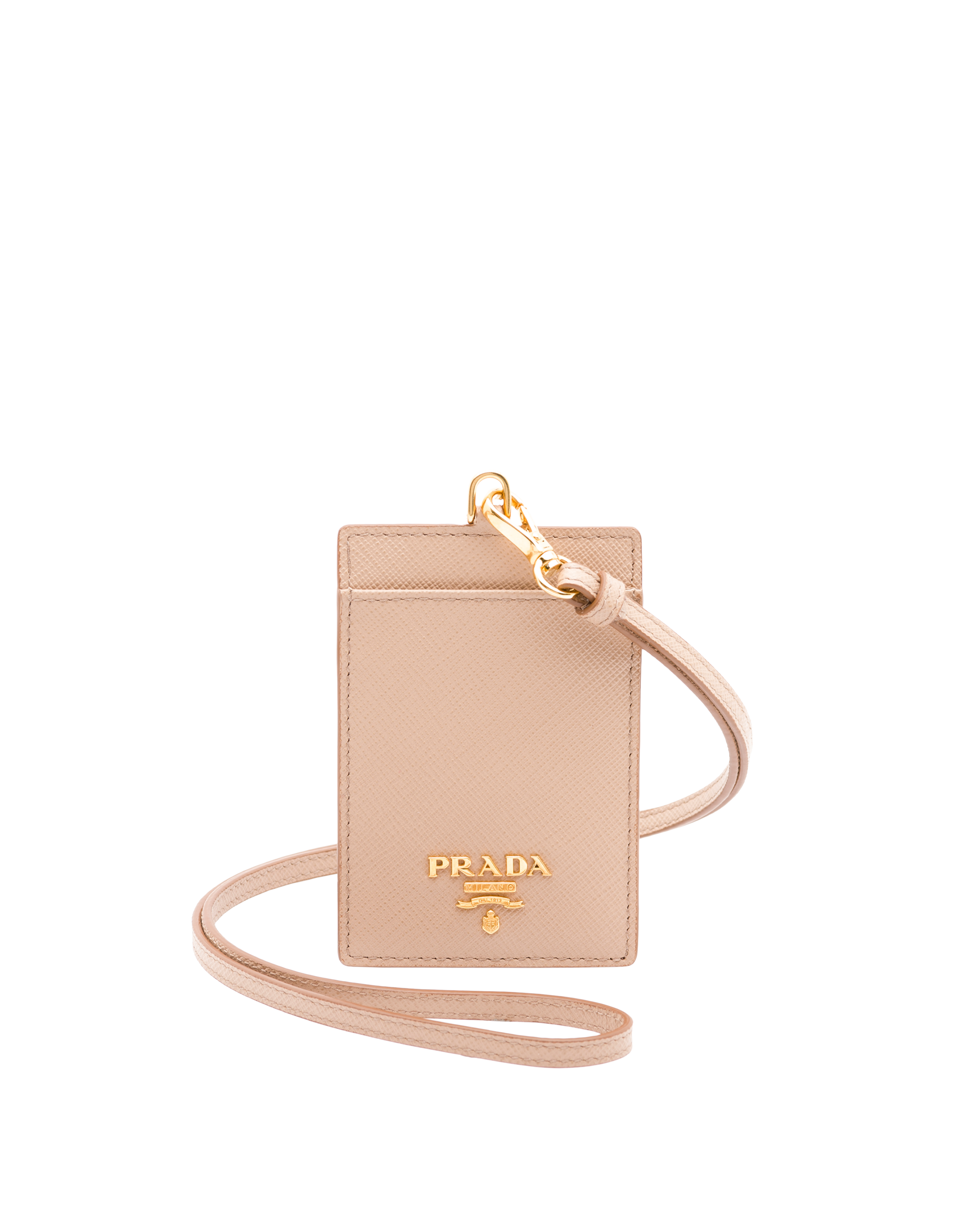 Leather badge holder prada Clearance