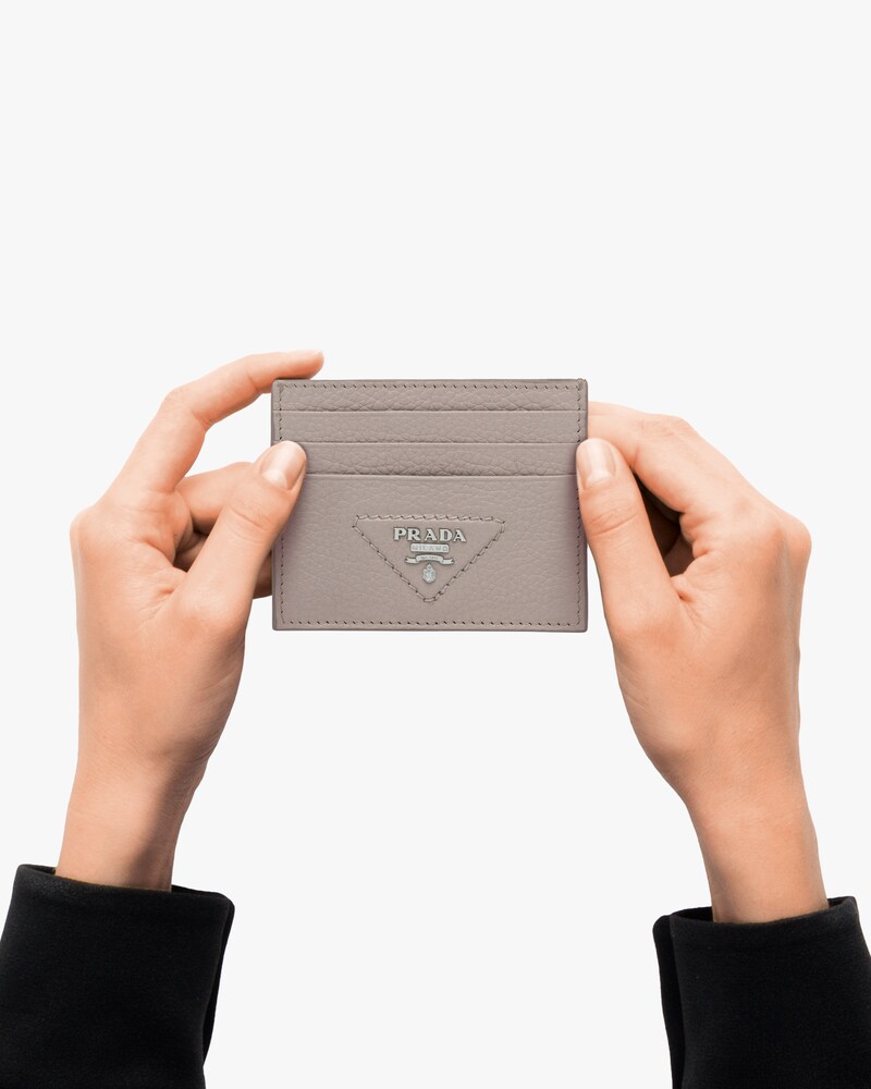 prada leather card holder