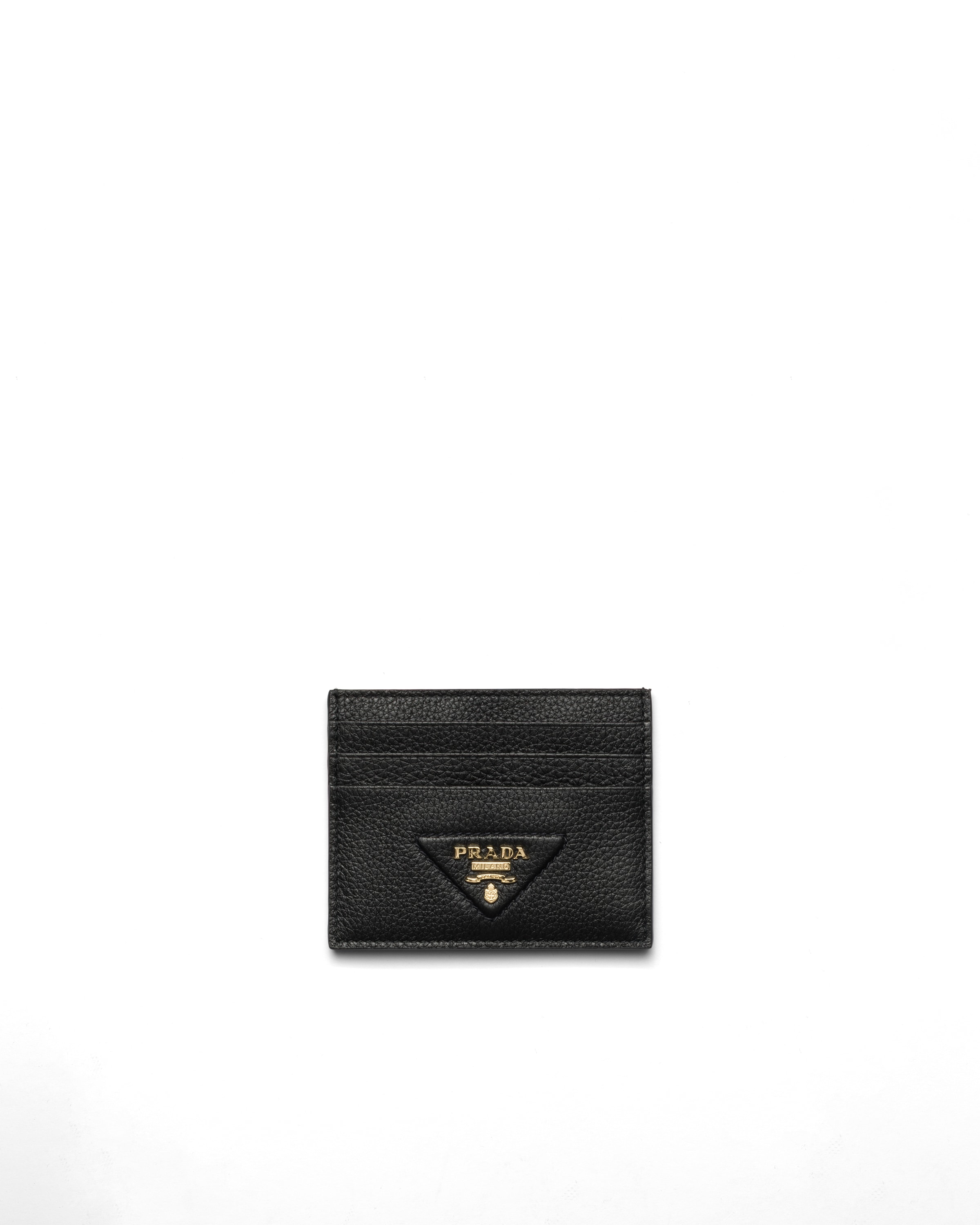 Prada Portacarte In Pelle, Donna, Nero